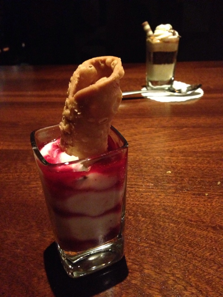 just had the best malbec ever. mini dessert hit the spot!