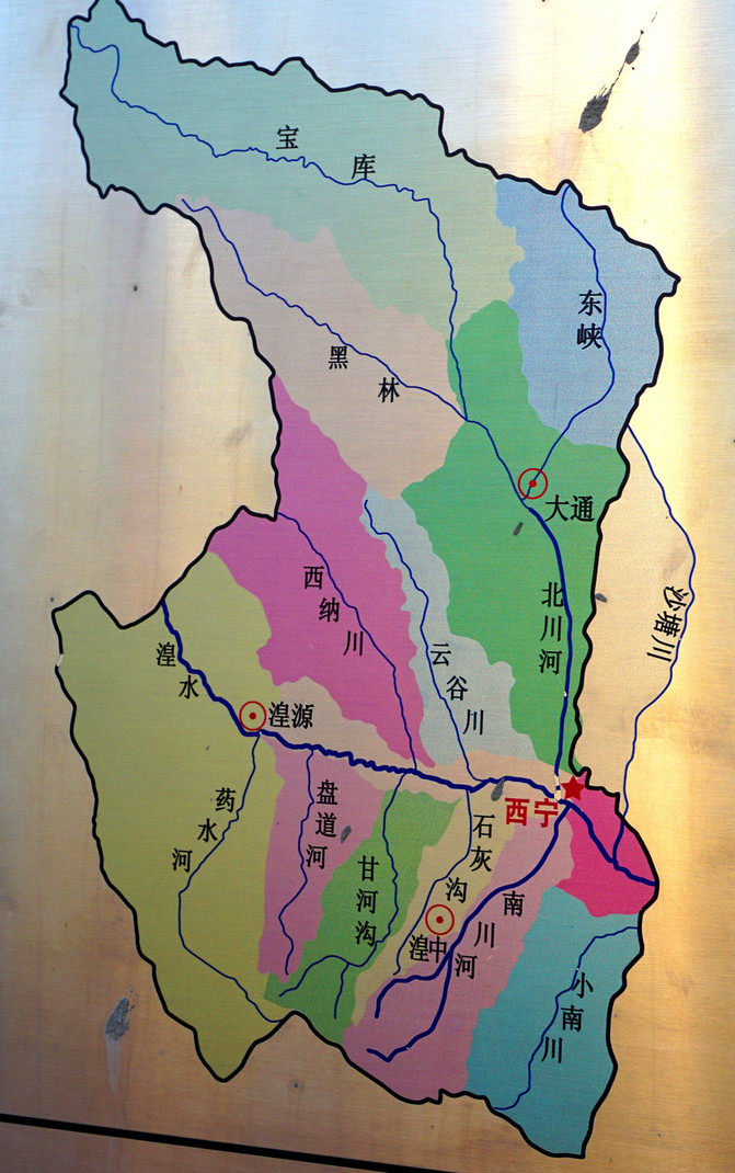湟水谷地地图位置图片