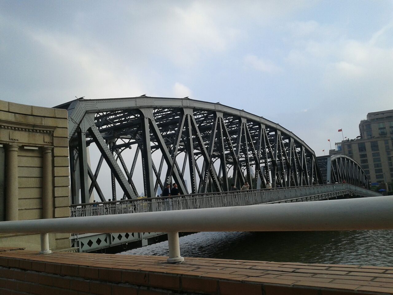 上海外灘聯接蘇州河南北的鐵橋,歷史名橋,是外灘一景.