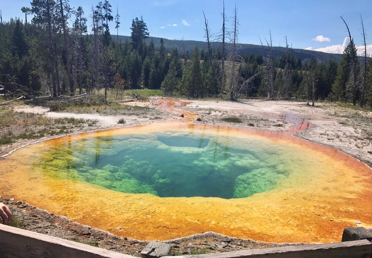 老忠实间歇泉old faithful geyser