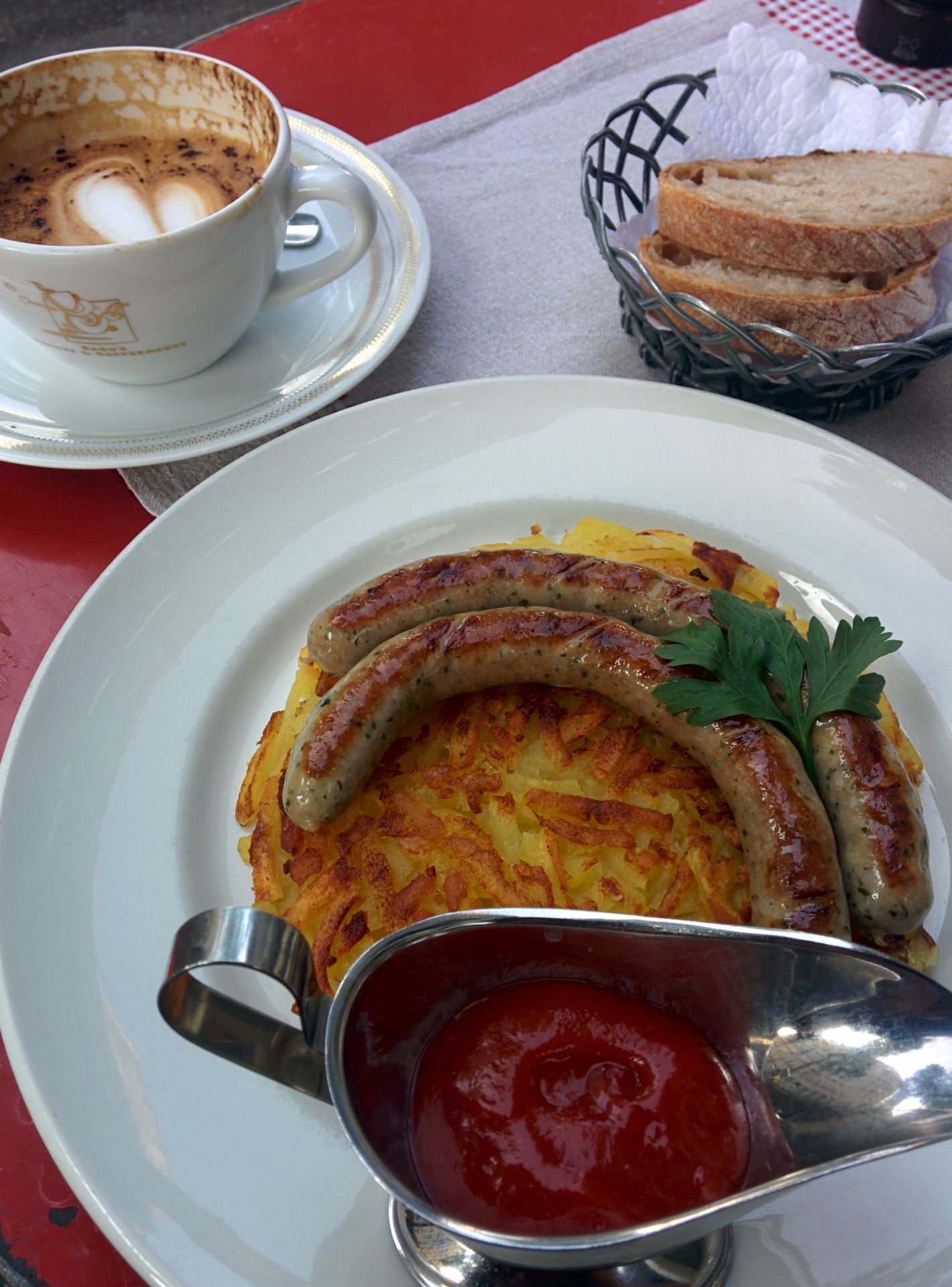 the sausages and resti are