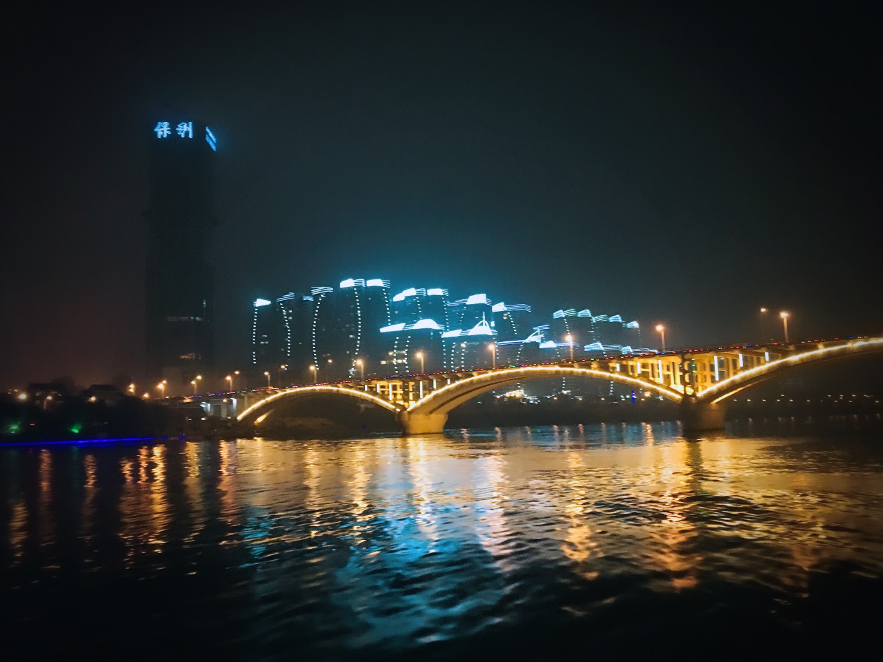 柳江夜景 百里图片
