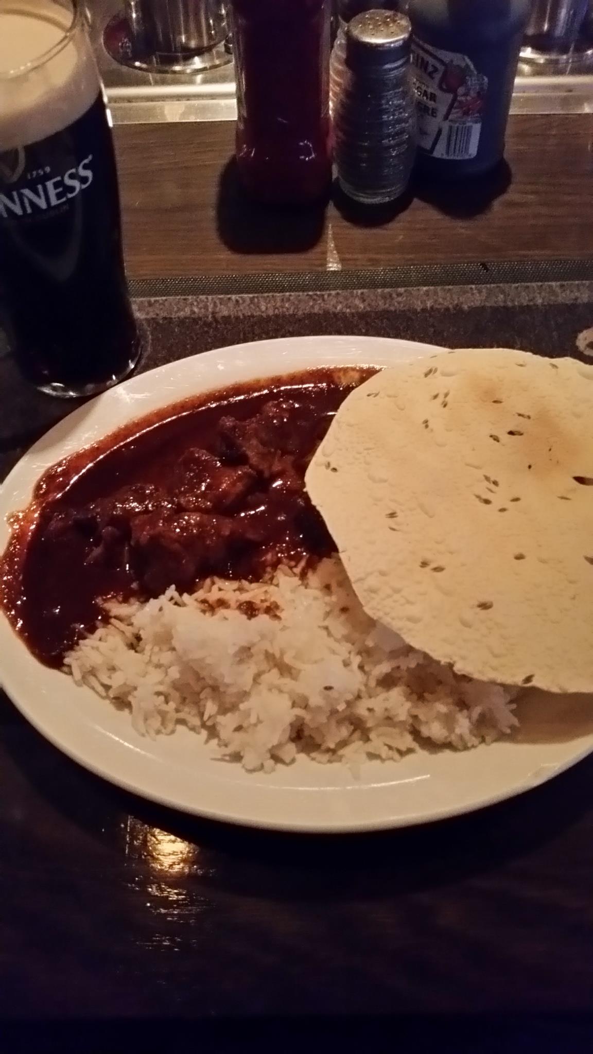 by far the hottest lamb vindaloo i