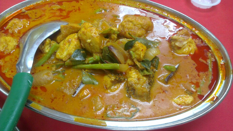 the fish meat curry is awesome.