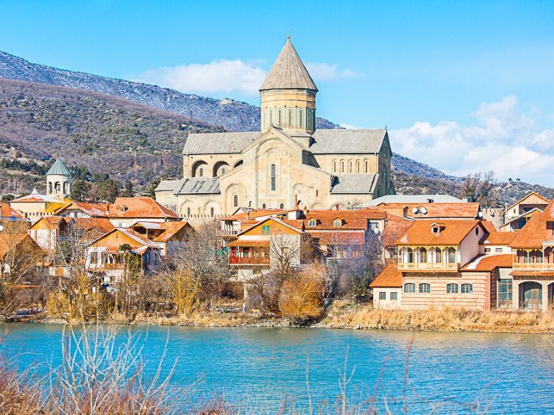 5分 10 条点评 mtskheta, georgia 古城建立于格鲁吉亚王朝铜器时代