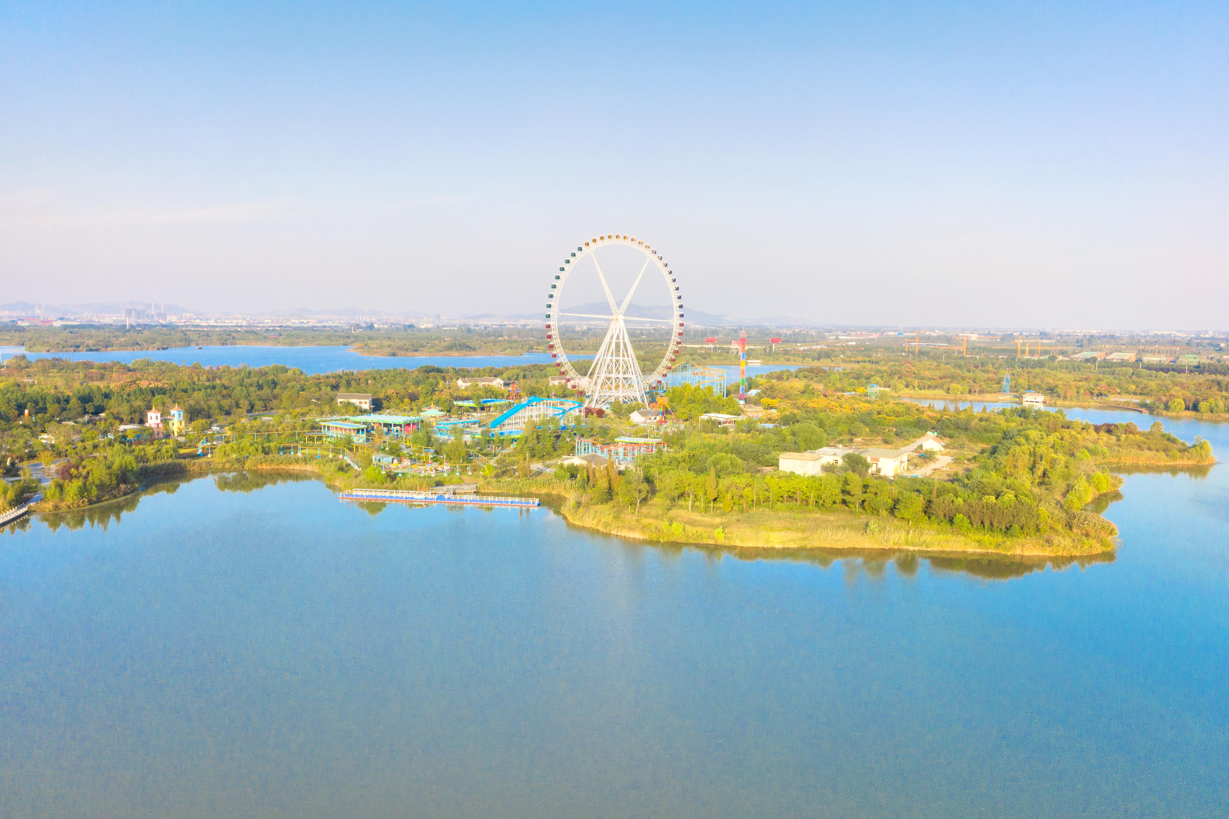 徐州花14亿元打造的人工湖，从煤矿旧址变成湿地公园_潘安湖