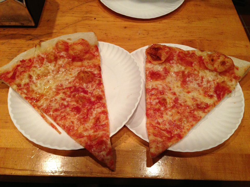 this is   phenomenal slice of pizza.