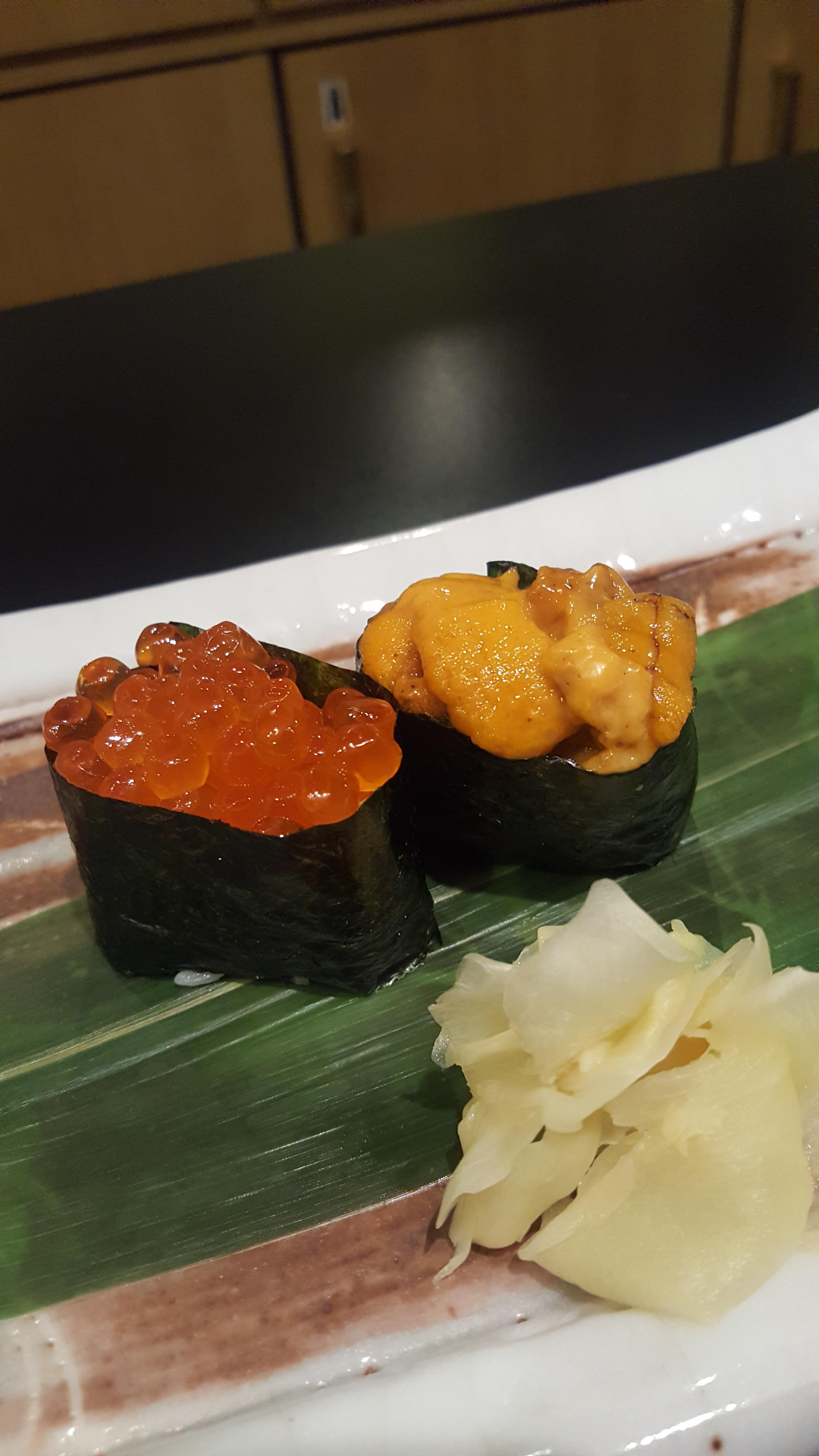 nigiri and 3 pieces in i could tell this was not the sushi it