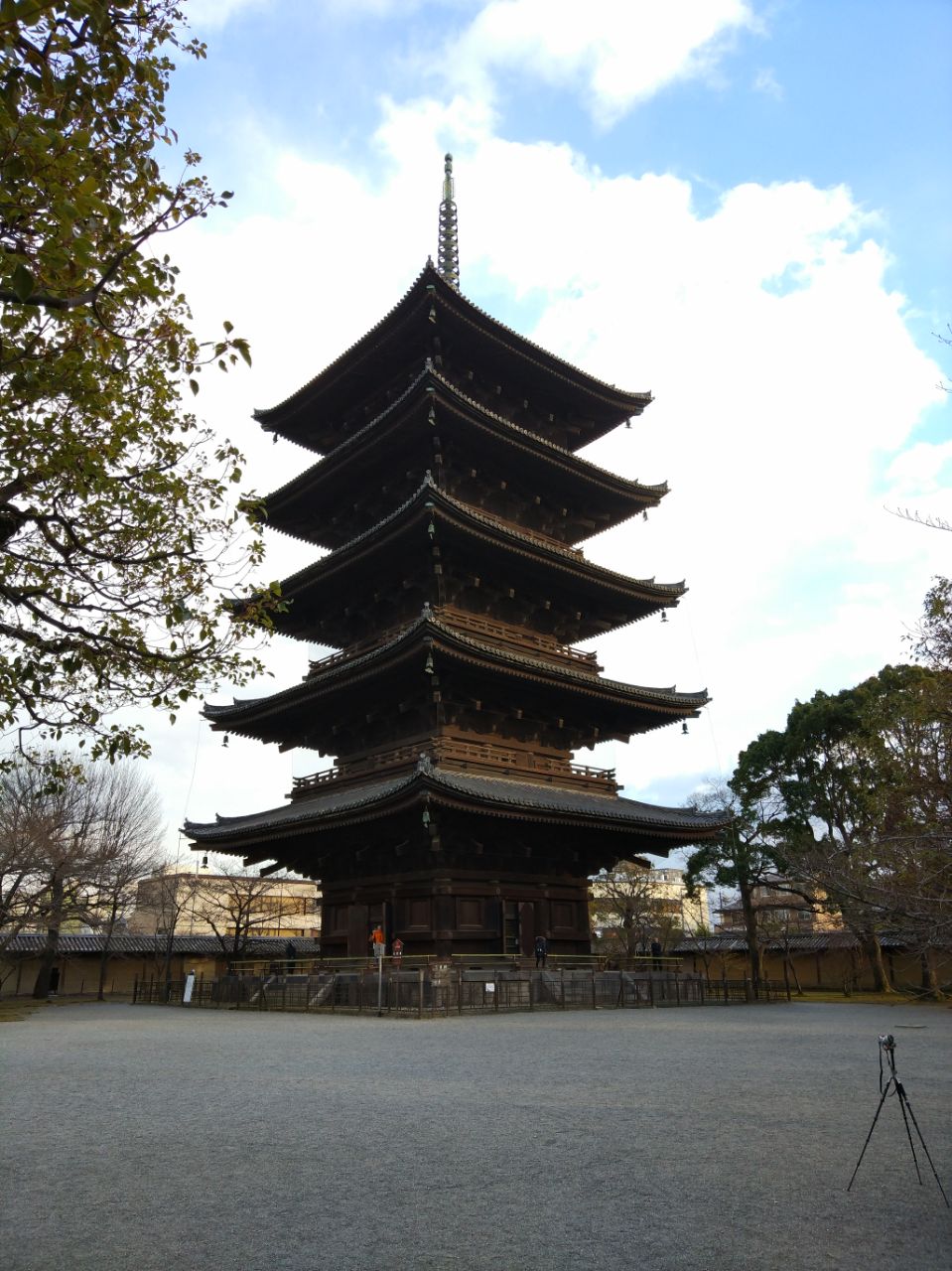 东寺是一座历史悠久的寺庙,听说是建在日本的平安时代