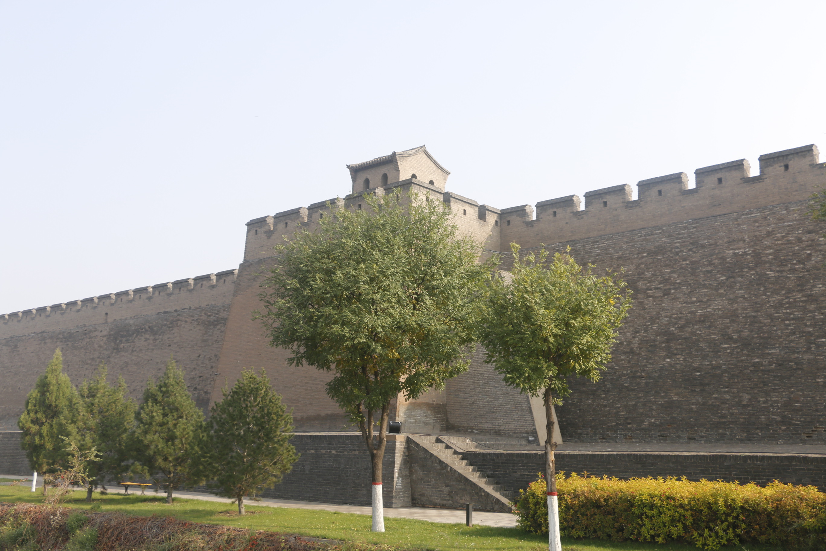 平遥古城城墙照片图片