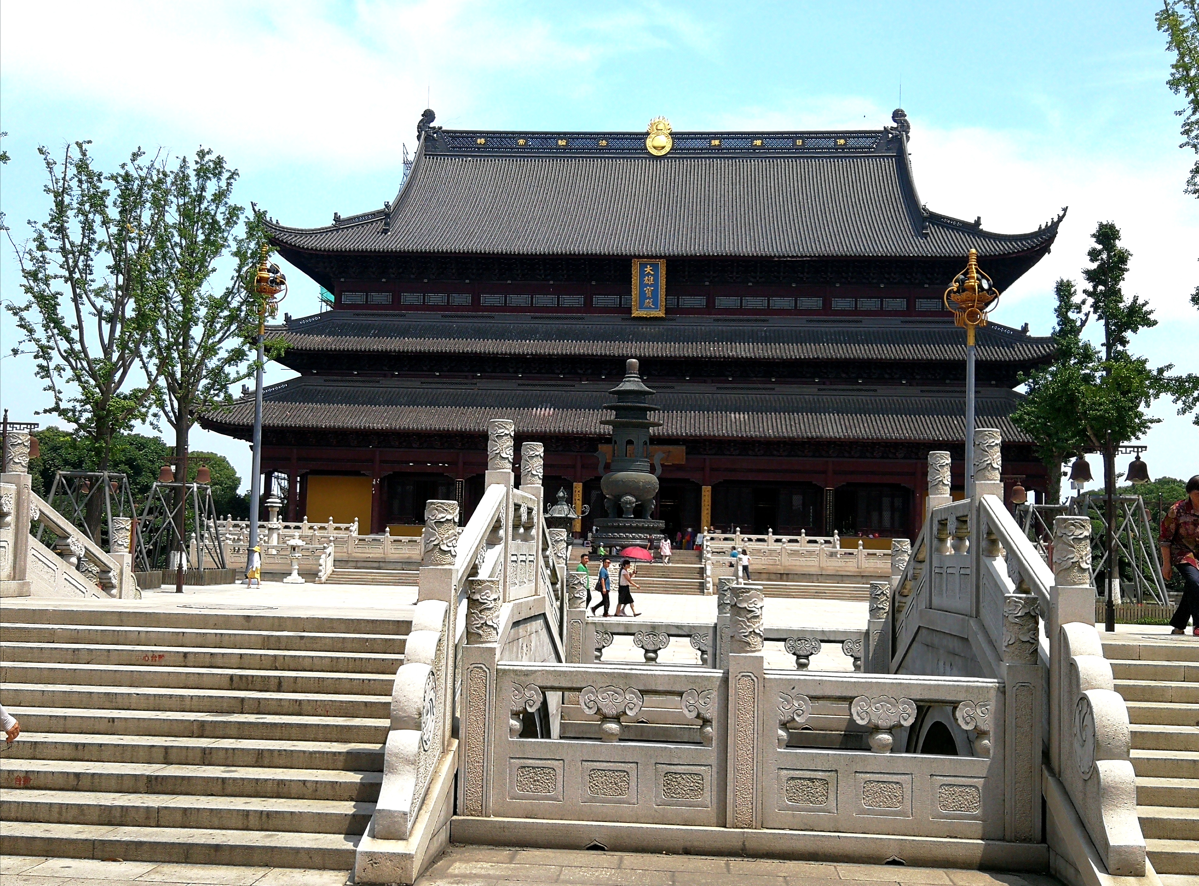 【携程攻略】苏州重元寺景点,寺庙的建筑有山门,天王殿,钟鼓楼,大雄宝