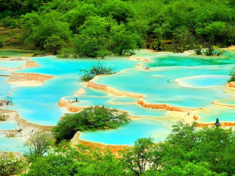 黄龙风景名胜区黄龙五彩池攻略-黄龙五彩池门票价格多少钱-团购票价