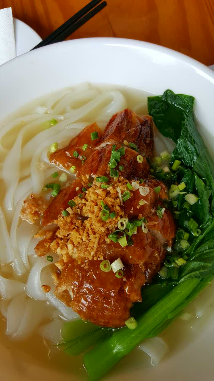 烧鸭河粉好好正!价钱也不贵,一个人的午餐正合适.