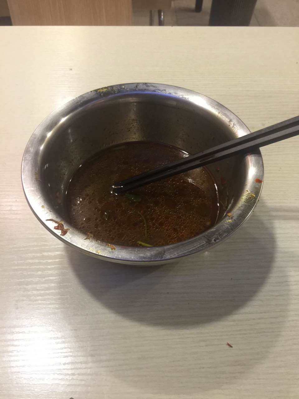 味道很棒,反正我把碗里的都清干净了,你不来试试么?