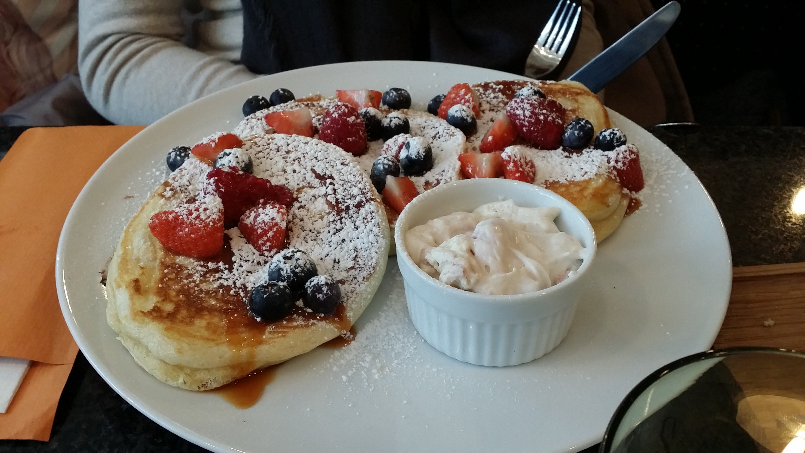 tried the soup, the salmon on bread, the pancakes and the cake