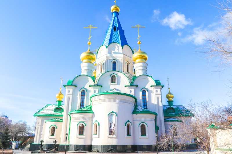 东正教堂 -- 海参崴 的一个主要景点,与其它著名景点一样