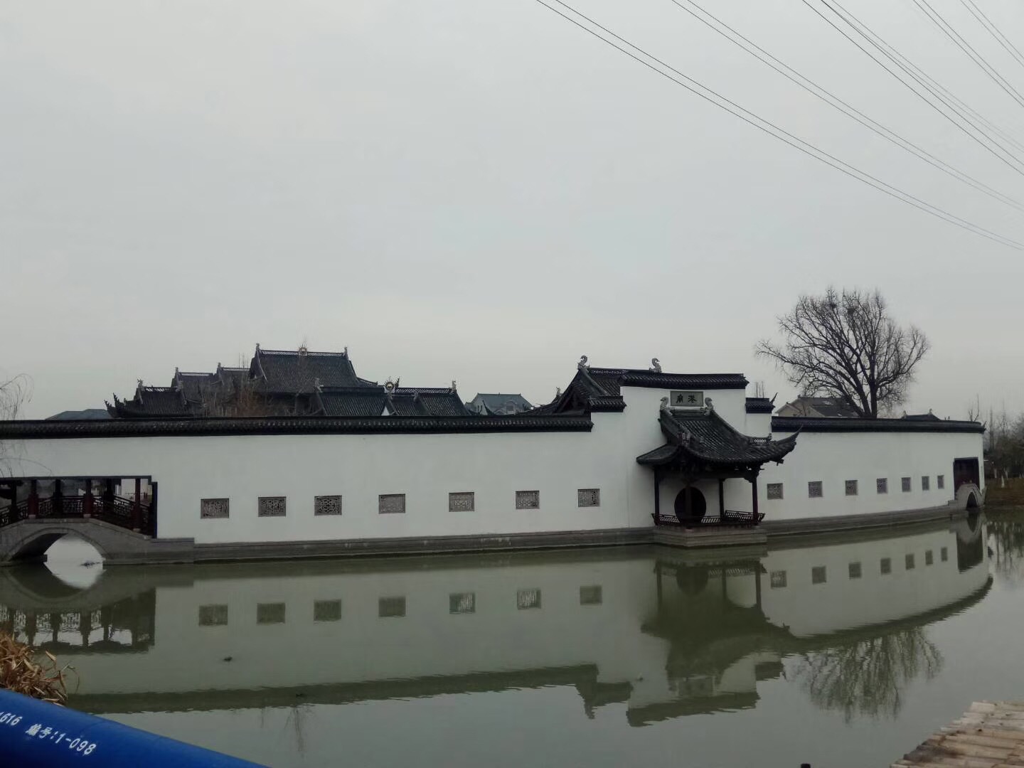 【携程攻略】吴江区庙港老太庙景点,2018年1月21日,阴天有小雨.