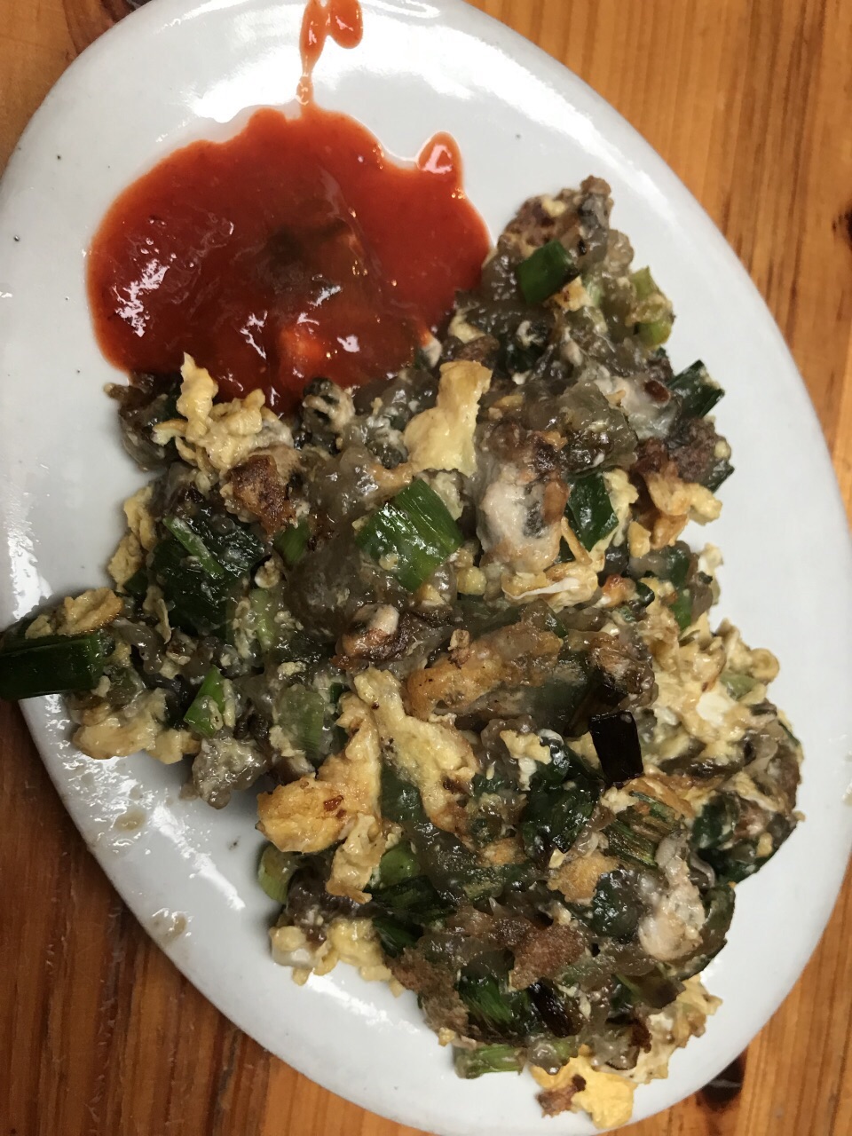 2022莲欢海蛎煎美食餐厅,.海蛎和鸡蛋,地瓜粉吃起来.【去哪儿攻略】