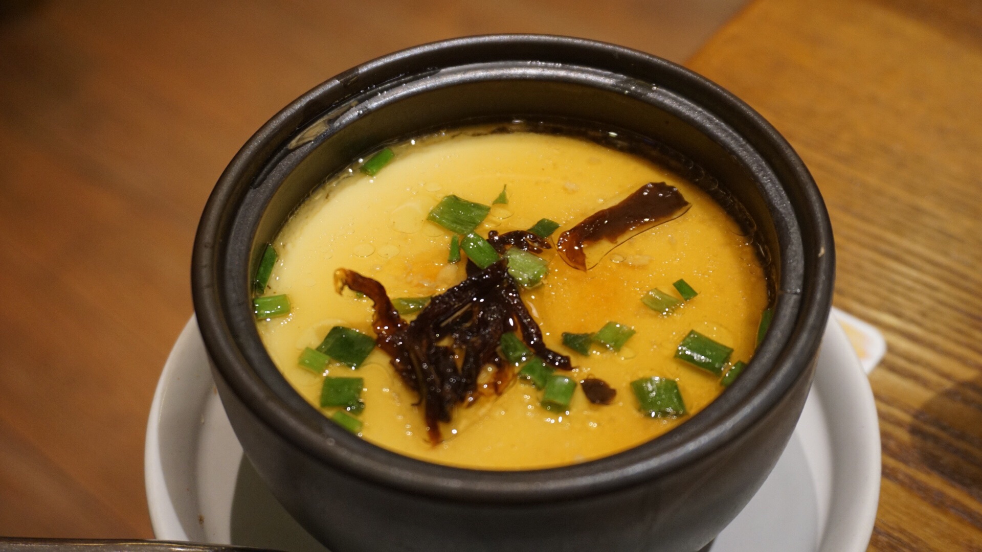 油鸡枞蒸蛋不够嫩滑气孔太多没有之前吃的好吃上次来云海肴还是德基刚