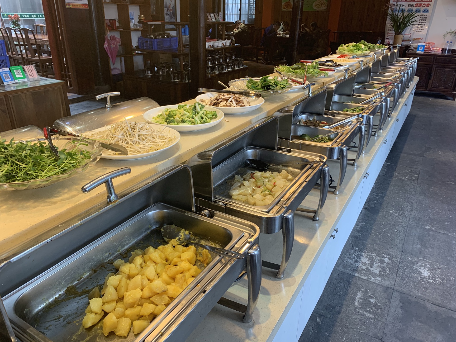 哈尔滨素食餐厅自助餐,哈尔滨素食餐厅,素满香素食自助餐厅_大山谷图库