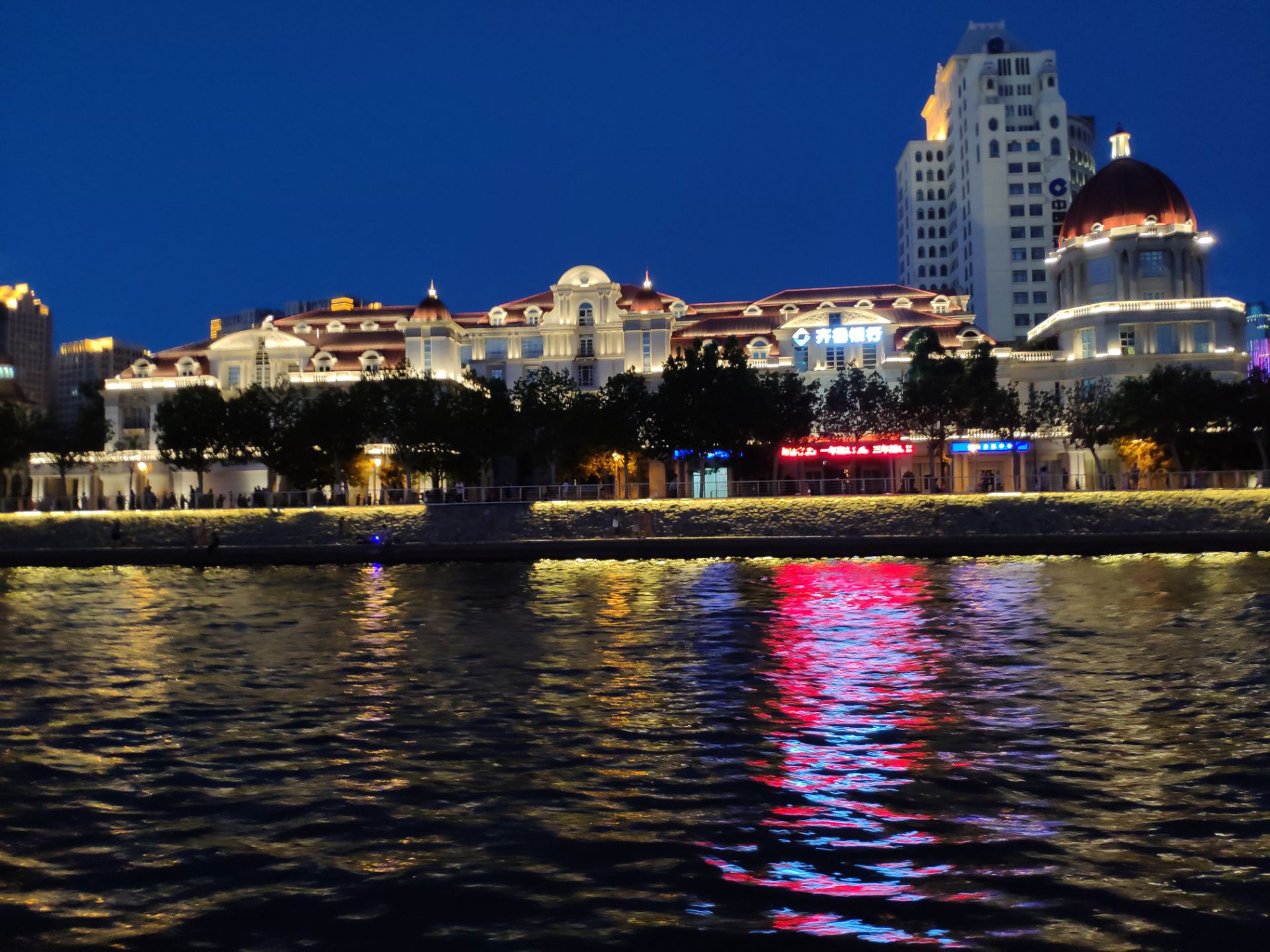 天津，海河，城市，夜晚，高清，摄影预览 | 10wallpaper.com