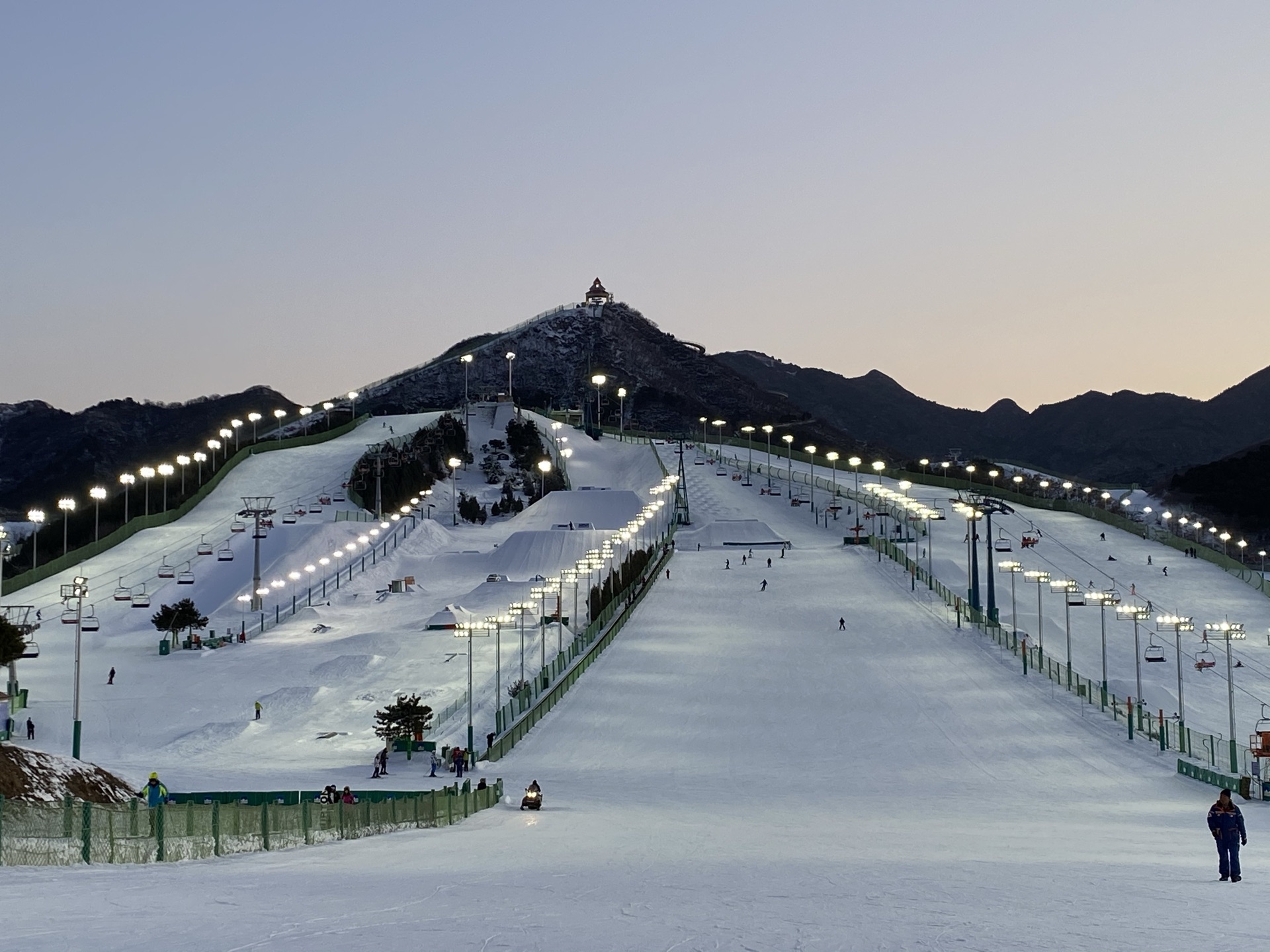 唐山南湖滑雪场图片图片
