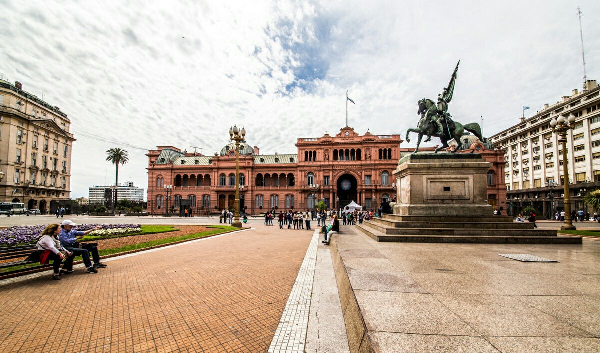 阿根廷总统府玫瑰宫图片