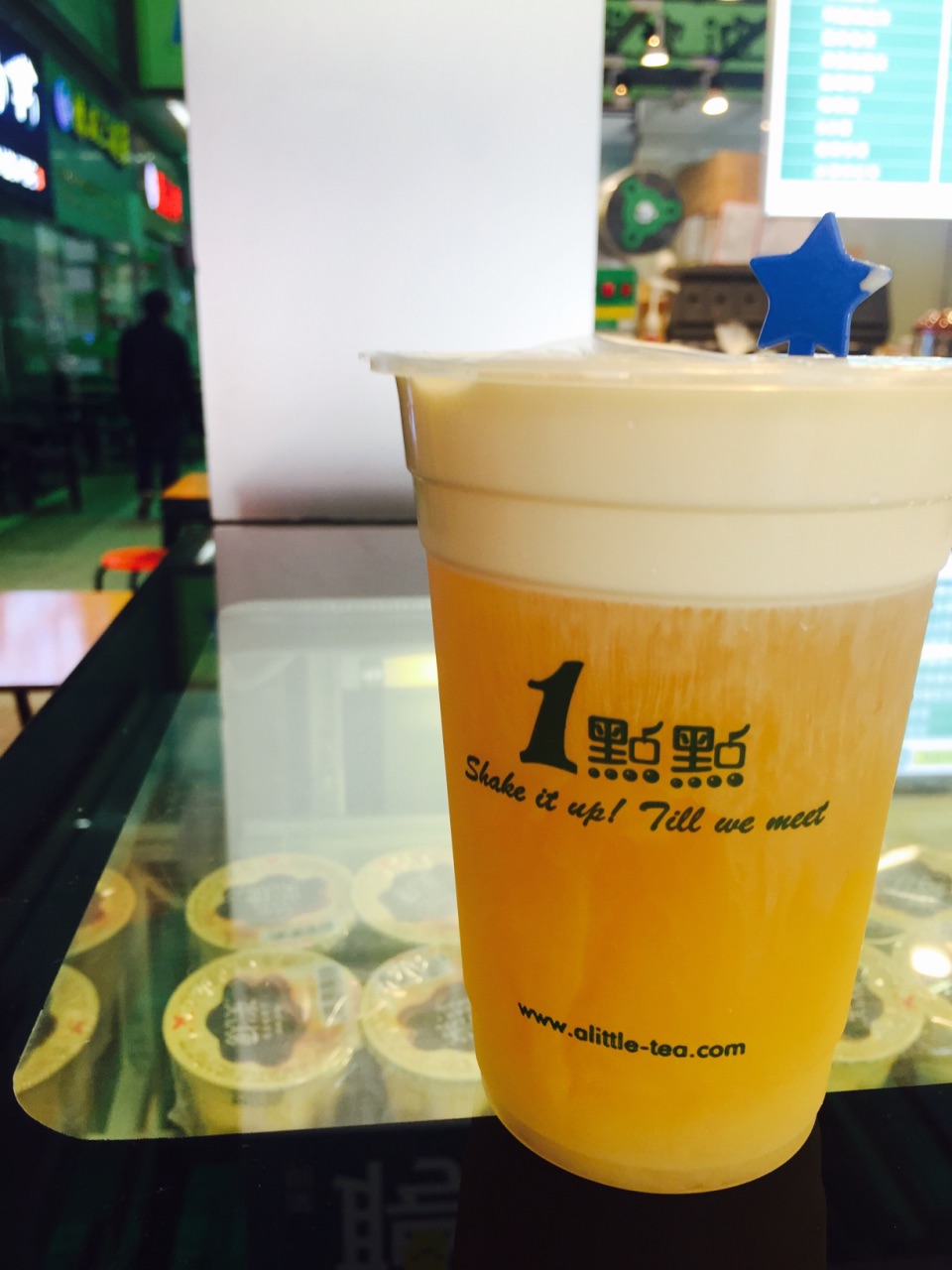 一点点四季春玛奇朵去冰五分甜果然好喝哭了第一口就惊艳到我了天津啥