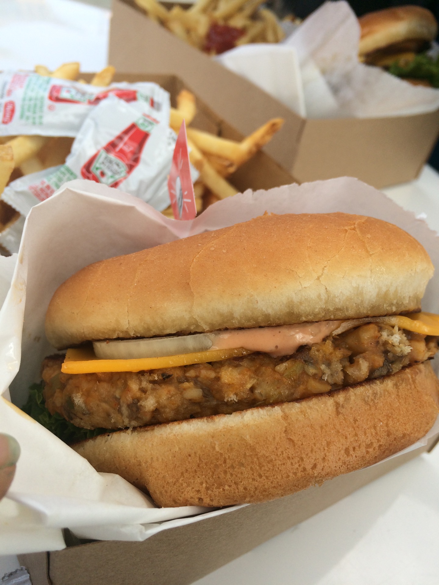 vegan cheeseburger is a-ok!