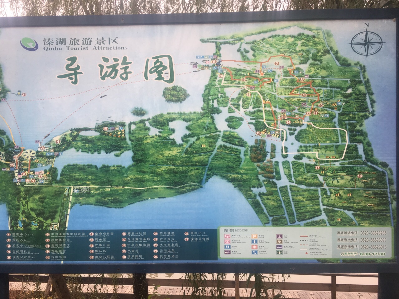 溱湖湿地公园地图图片