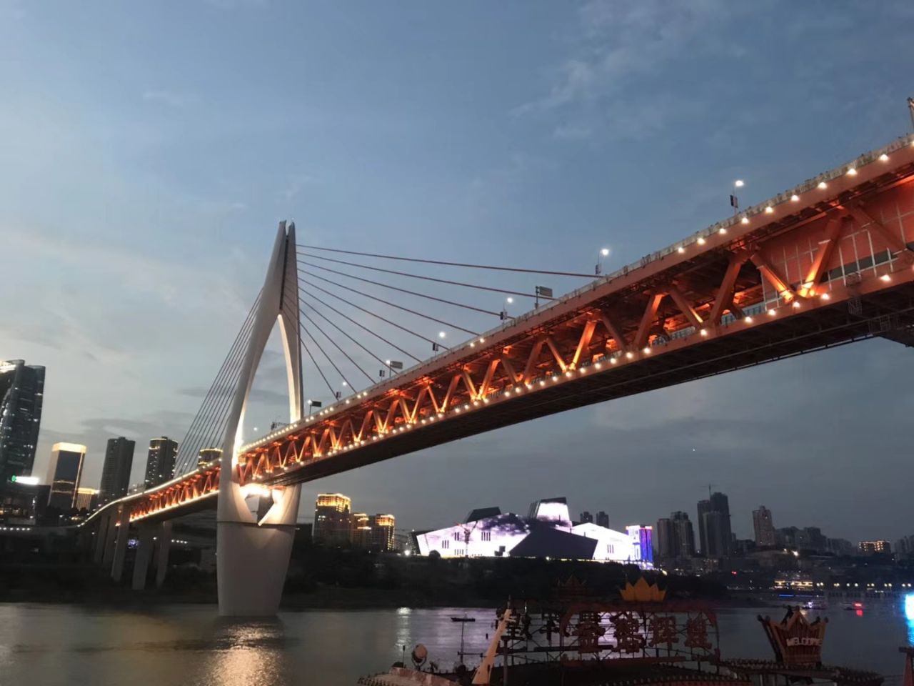 重庆朝天门长江大桥高清图片下载-正版图片500641583-摄图网
