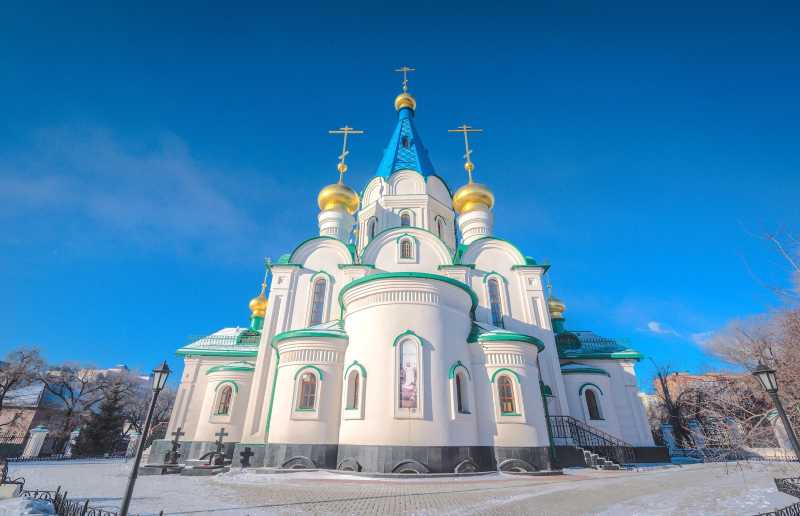 东正教堂 -- 海参崴 的一个主要景点,与其它著名景点一样