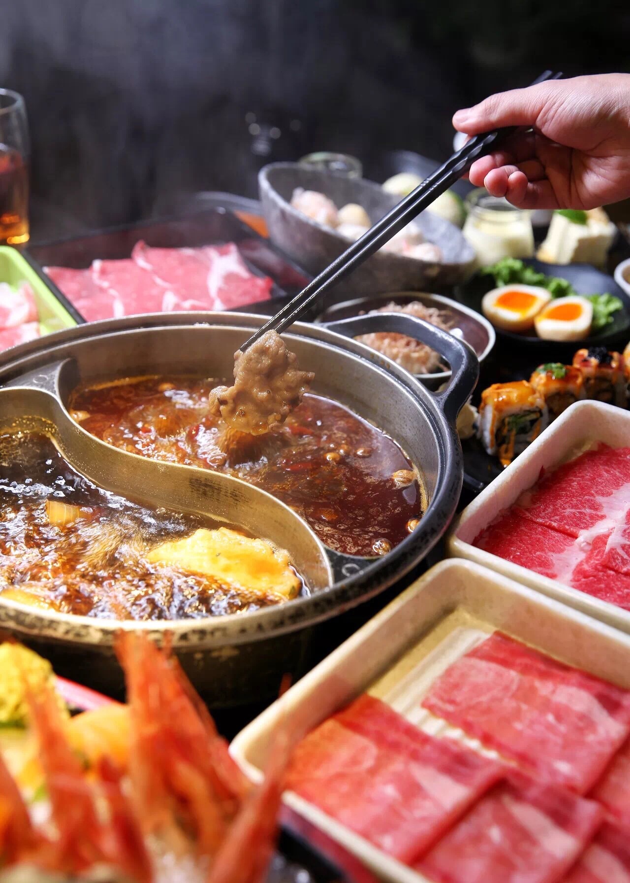 2023旬野菜·日式涮涮锅专门店(方庄店)美食餐厅,澳洲和牛上脑吃的