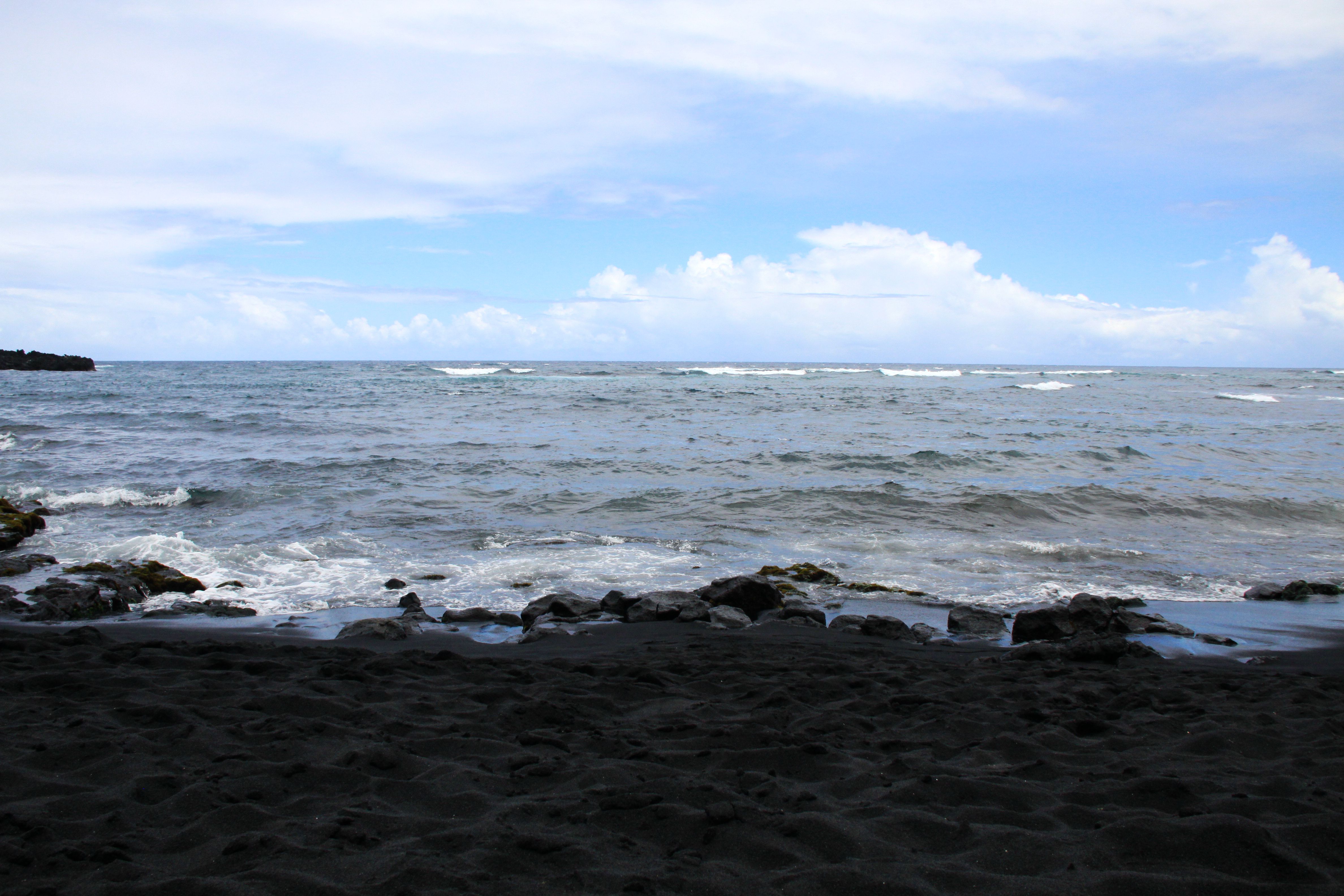 【携程攻略】大岛(夏威夷岛)普纳鲁吾黑沙海滩适合家庭亲子旅游吗,普