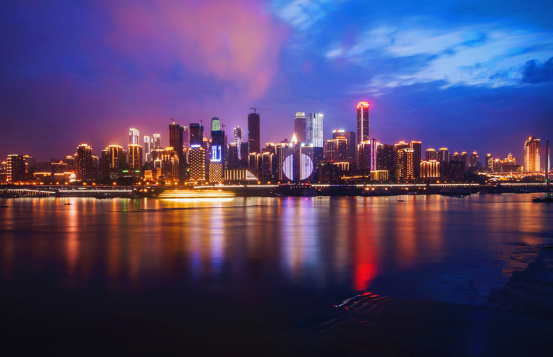 重庆南滨路夜景最美图片