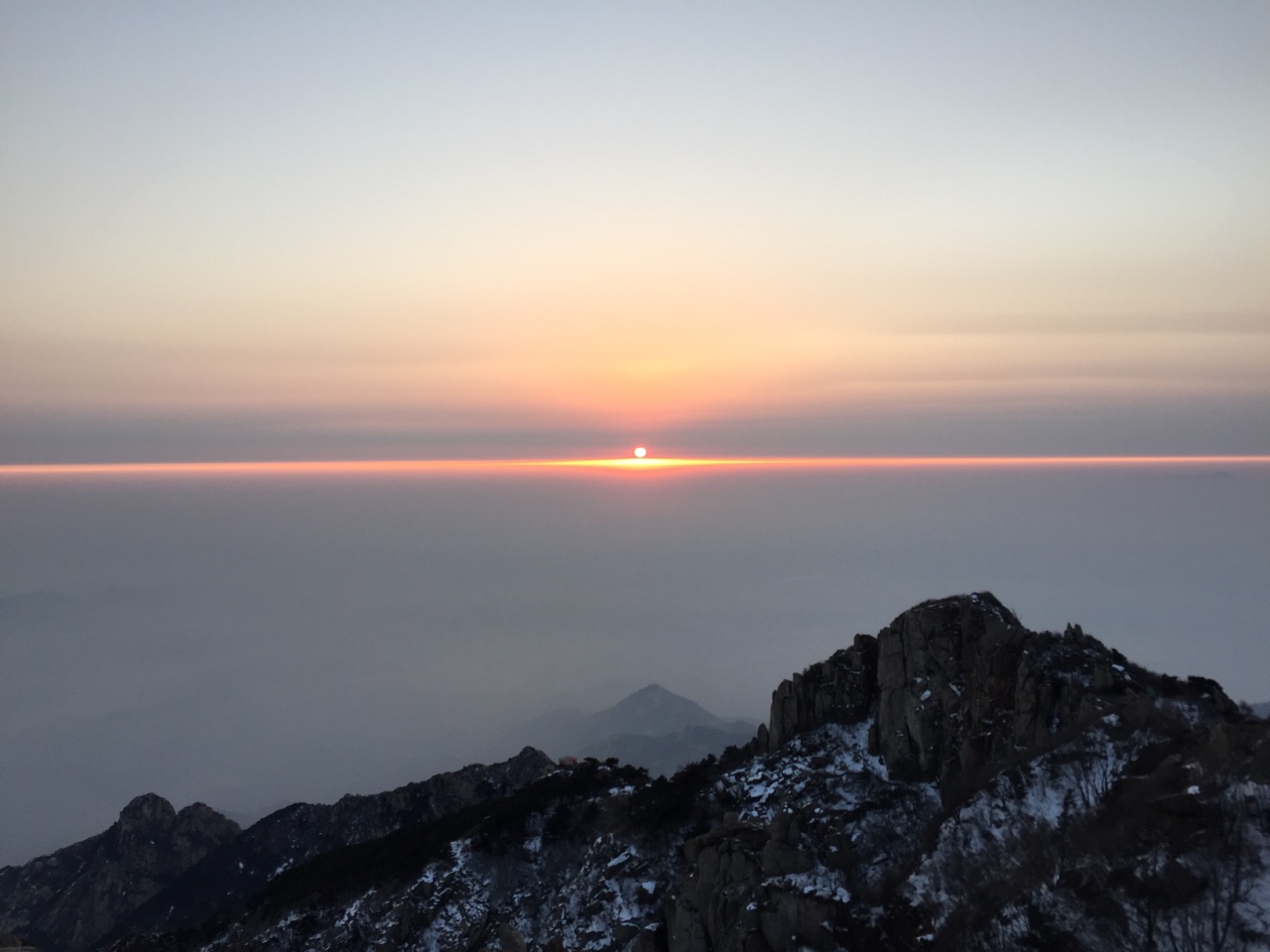 泰山观日出 登顶图片