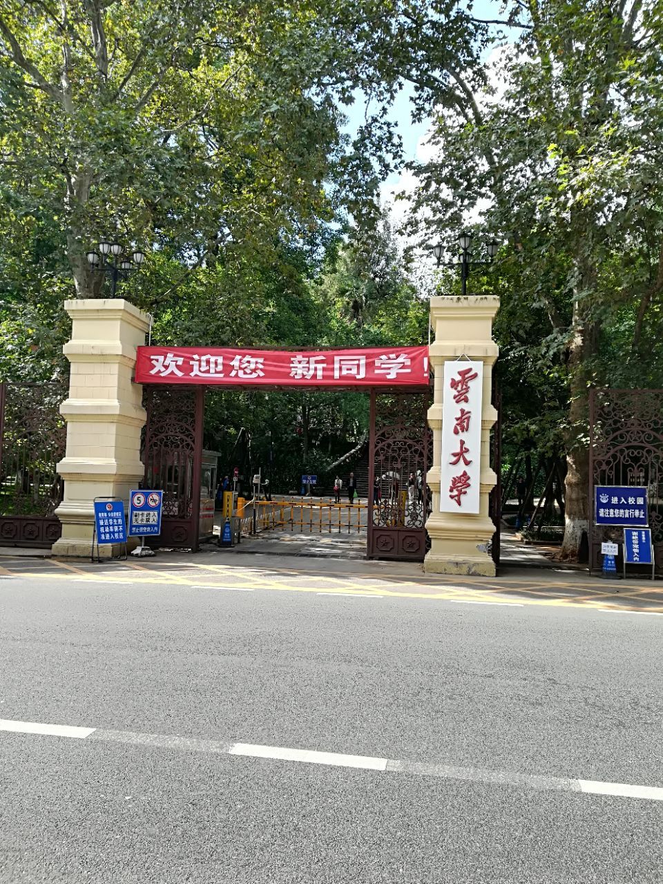 云南大学校门图片