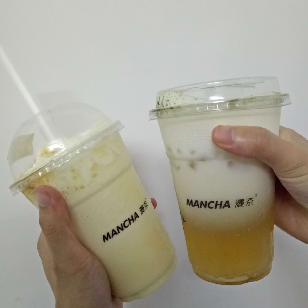 2022漫茶mancha(嘉禾望岗店)美食餐厅,挺好喝的~包装也很用心~下班.