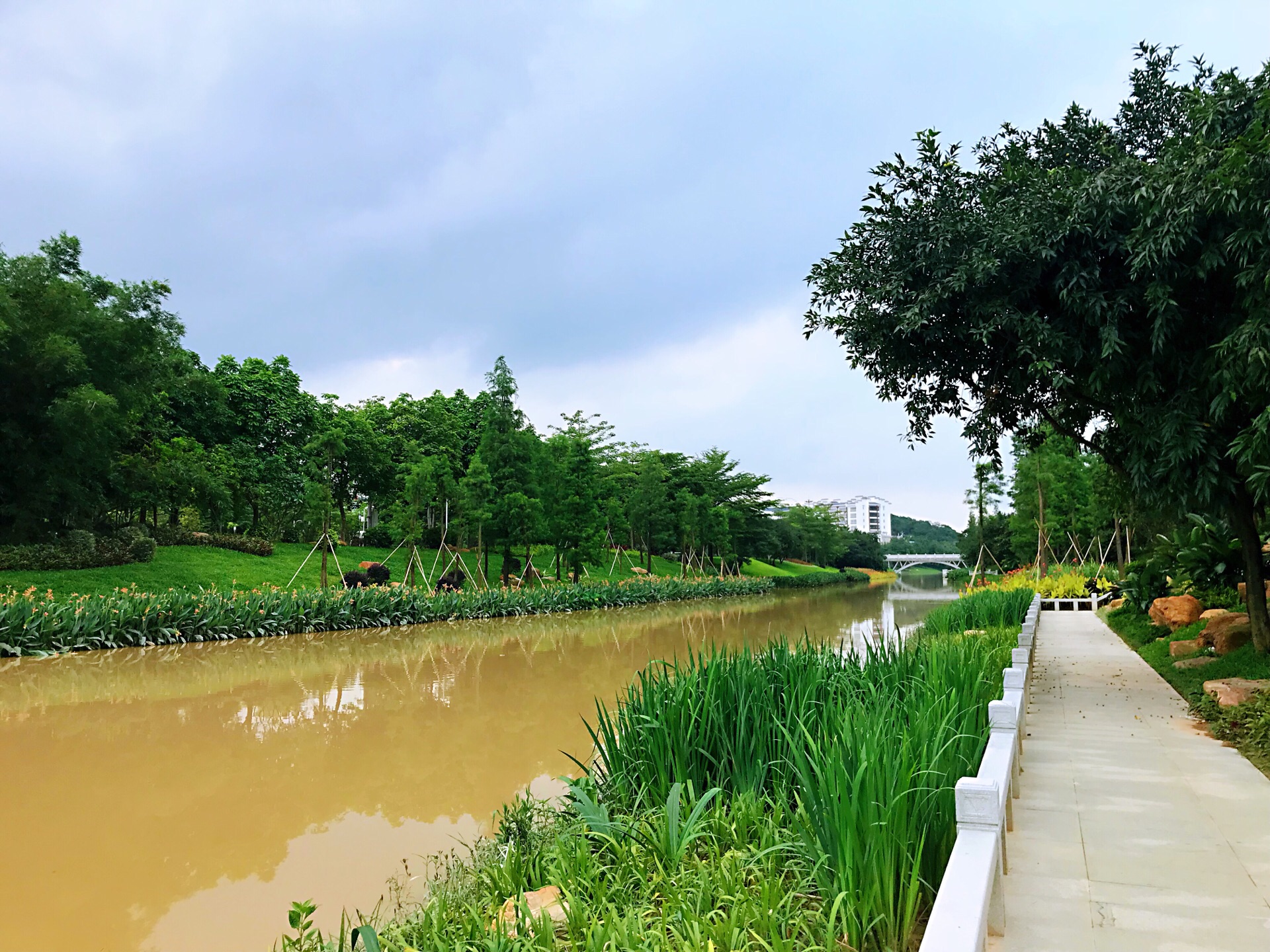 萝岗湿地公园位于广州市黄埔区笃学一横路与香雪八路交叉口西南100米.