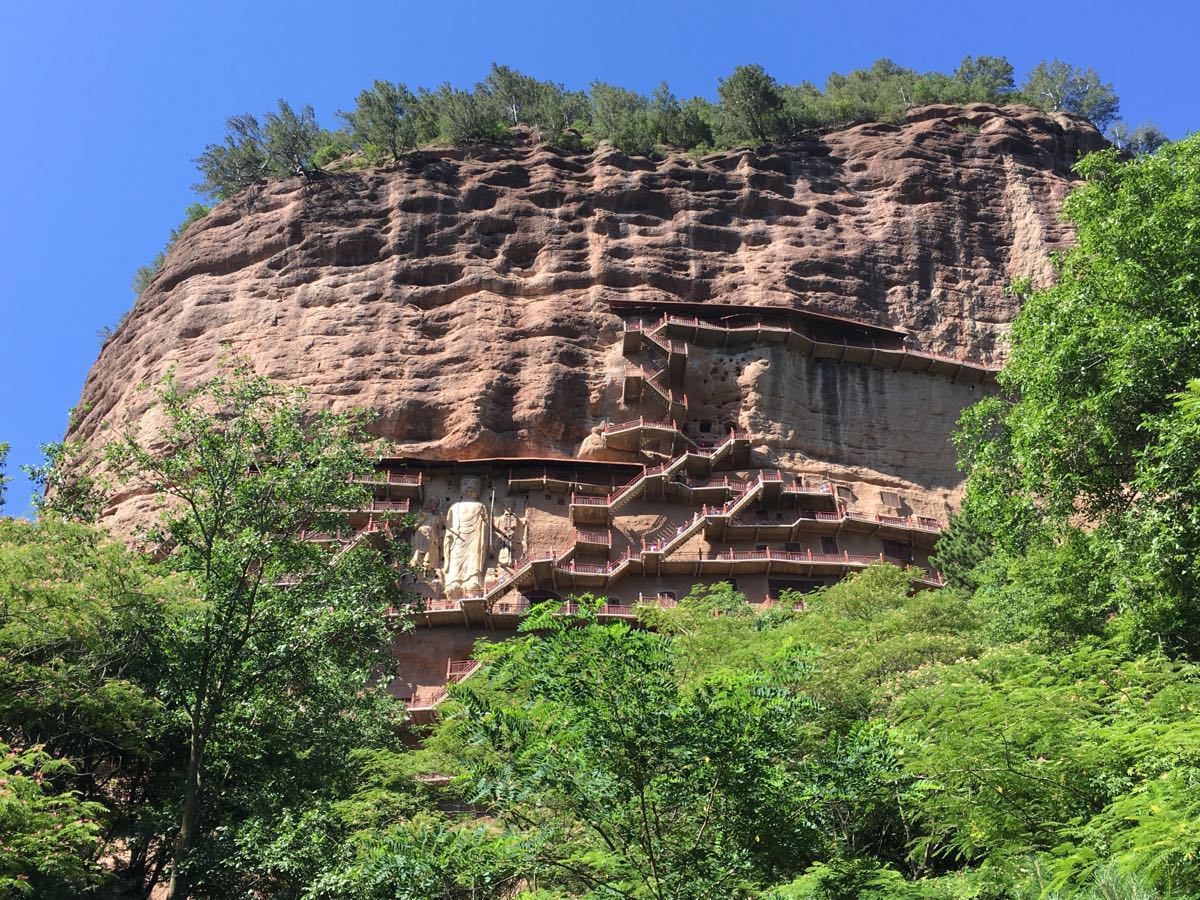 【攜程攻略】天水麥積山石窟景點,景色不錯,恐高者要爬上去有點難度