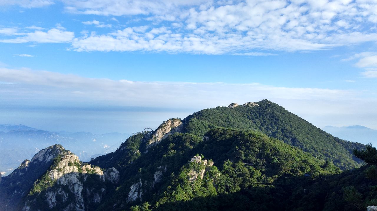 【携程攻略】鲁山尧山风景区景点,景色很美,我们上山时步行,时间有点