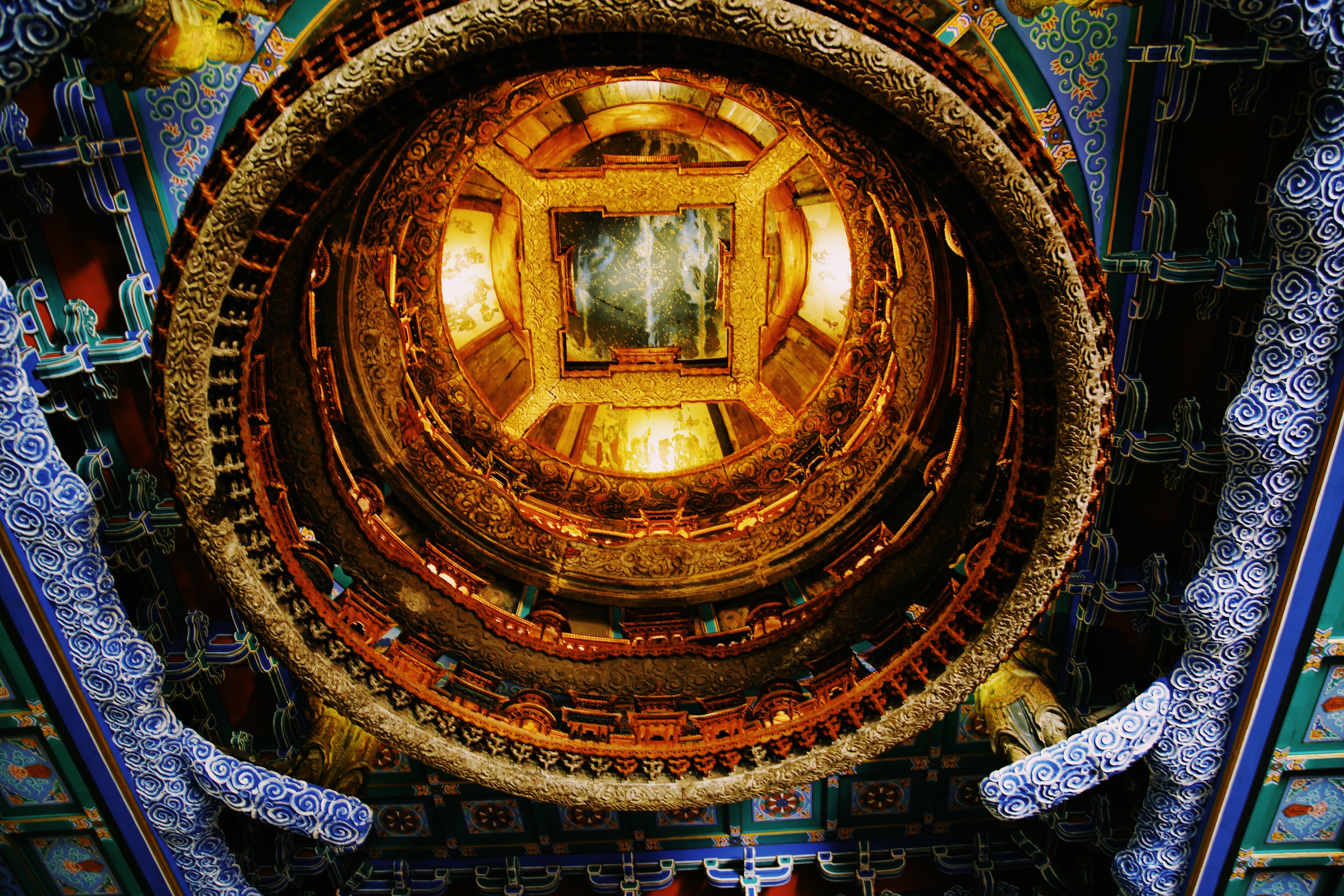 中国古代建筑展 直线距离137m