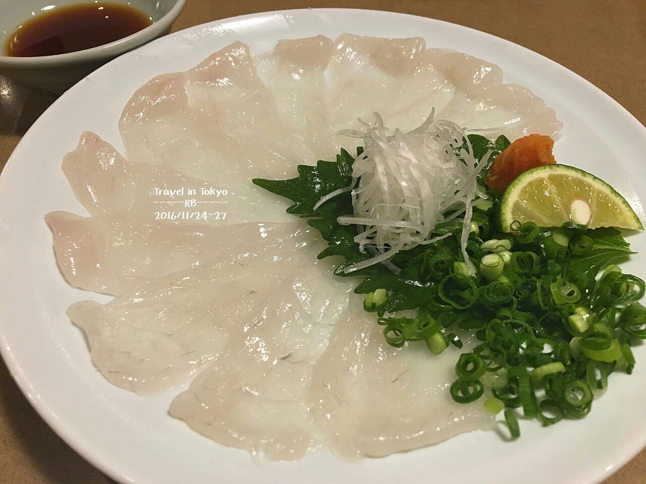 觉得河豚的生鱼片看上去很.【去哪儿攻略】