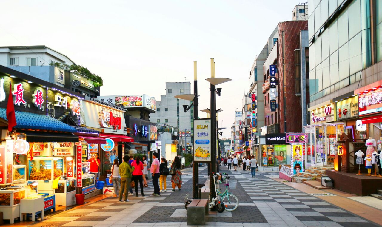 济州岛莲洞步行街图片