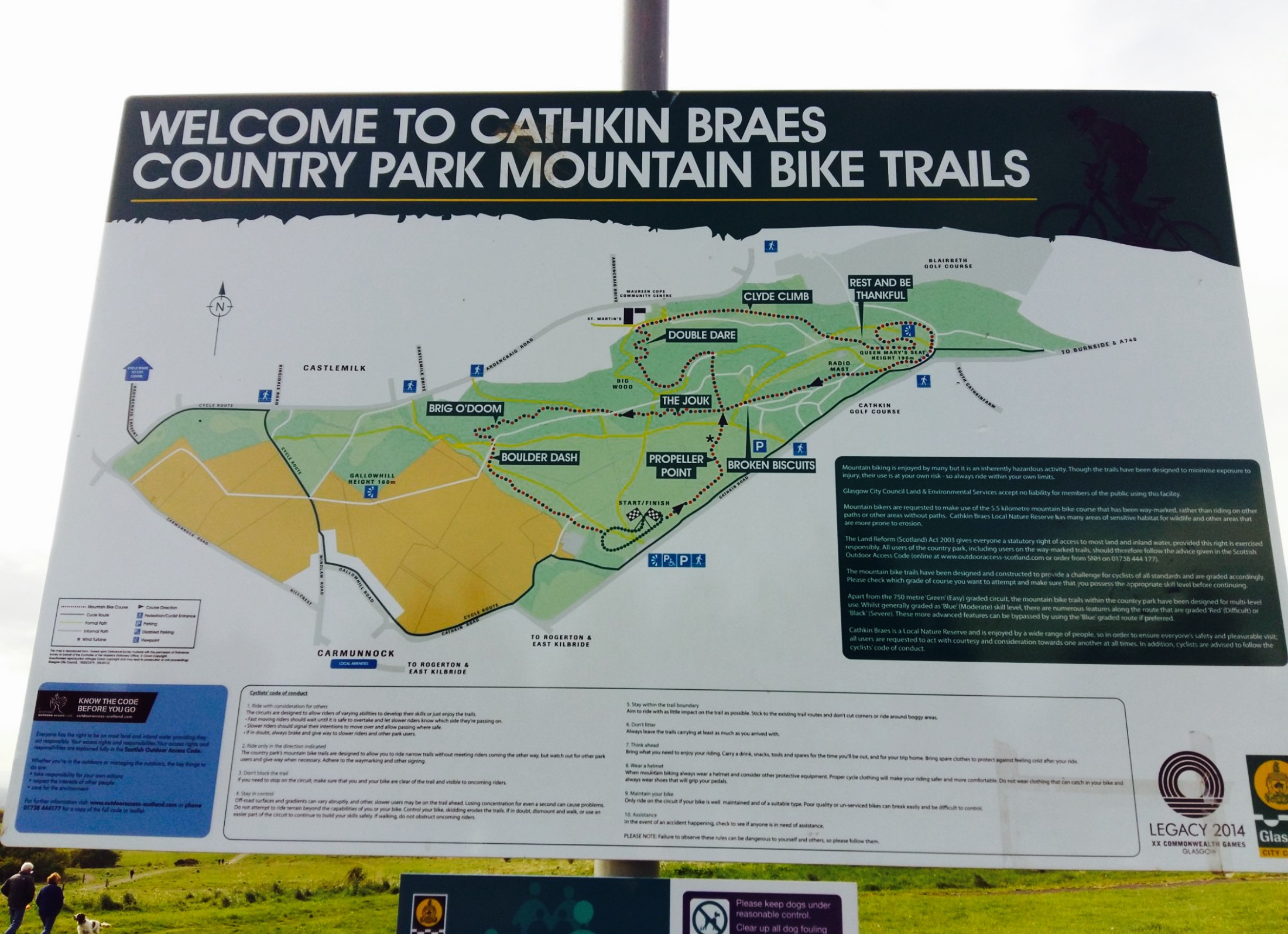 cathkin mountain bike trails