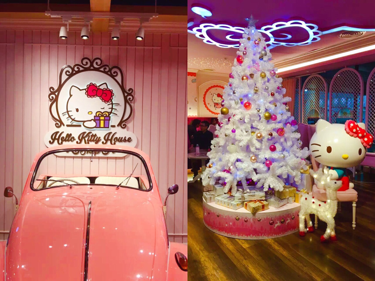 2022sanrio hello kitty house bangkok美食餐厅,从建兴吃完晚餐出来