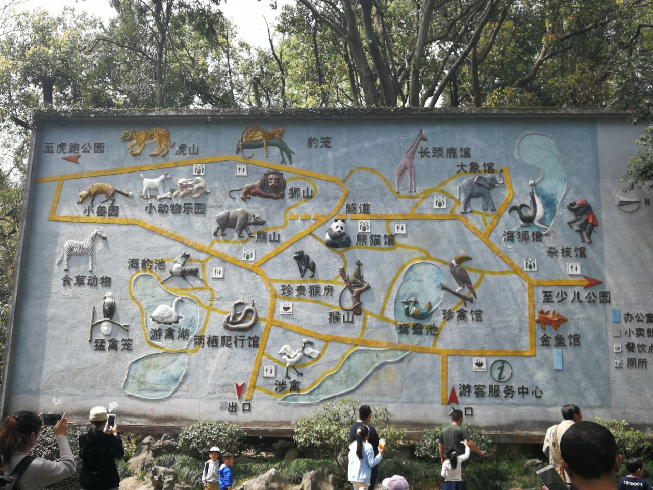 杭州野生动物园导游图图片