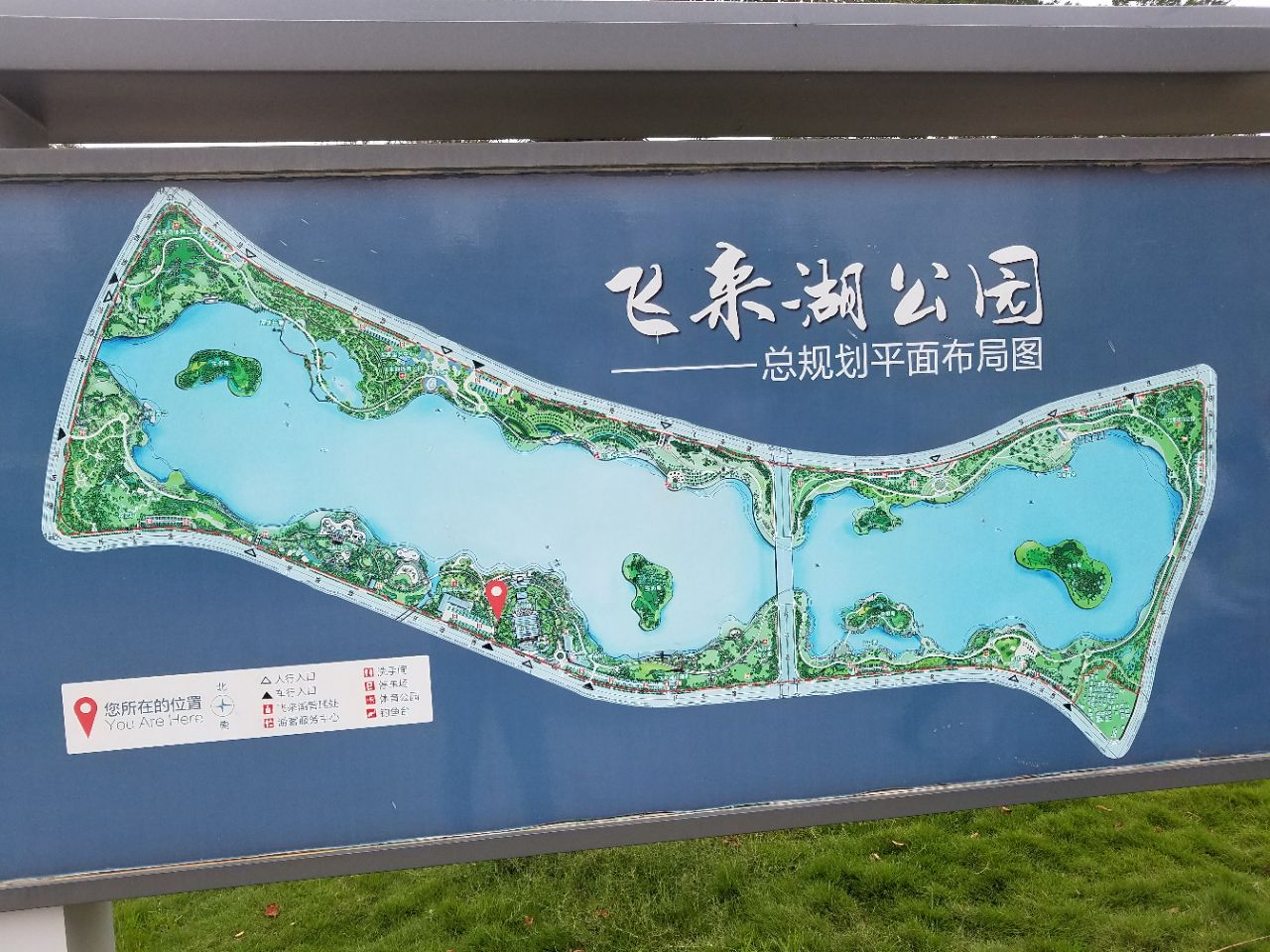 飞来湖湿地公园导览图图片