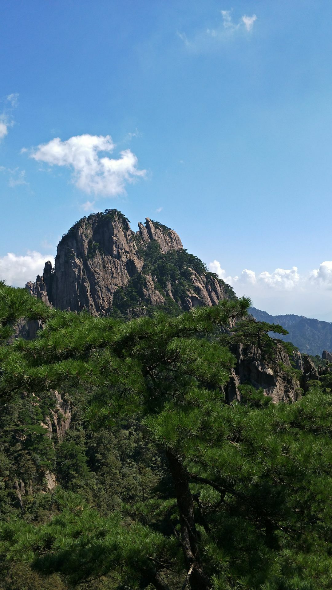 九华山狮子峰图片