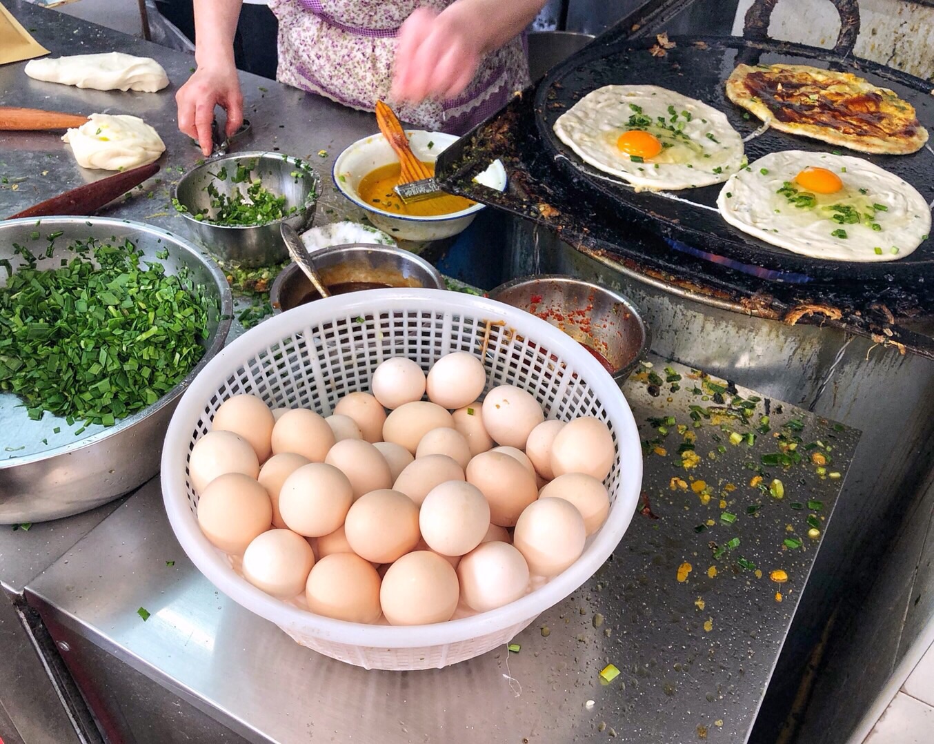 小敏葱油鸡蛋饼店